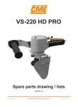 Spare parts drawing / lists