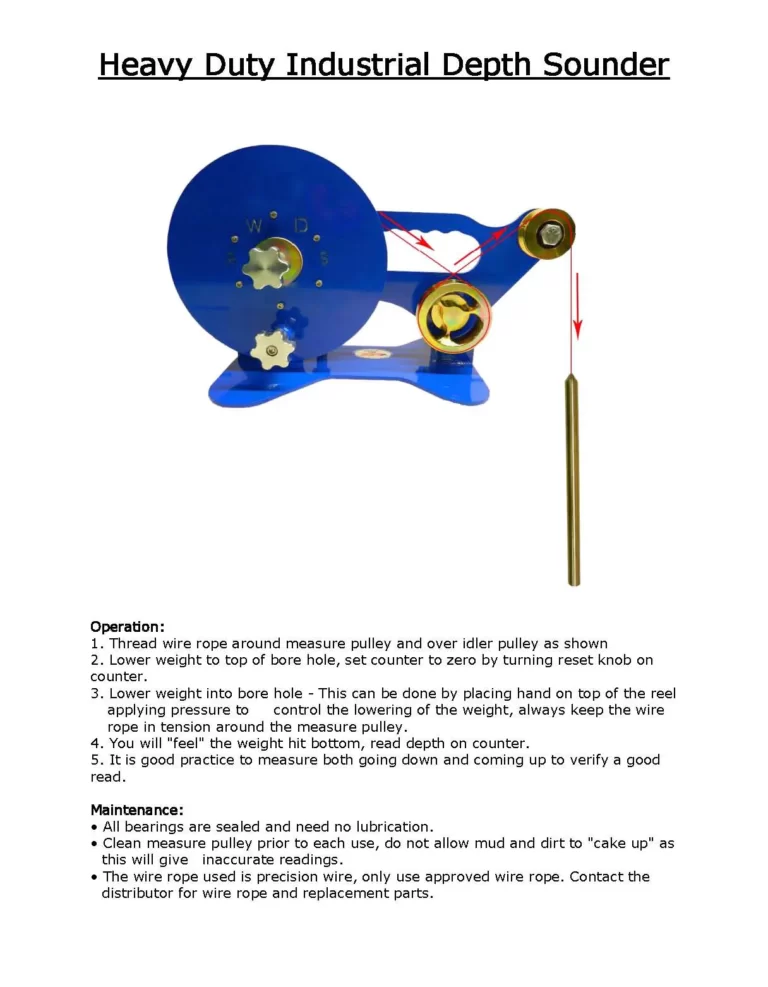 Depth Sounder Instructions