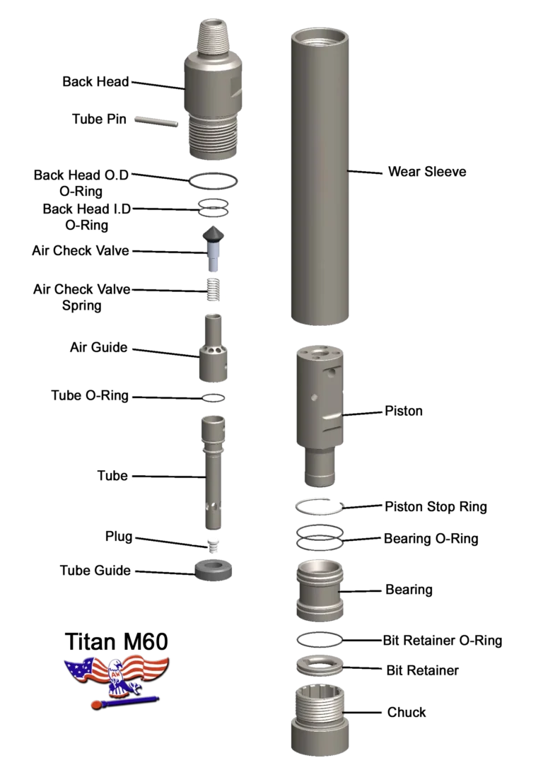 Titan XL M60 Parts Drawing