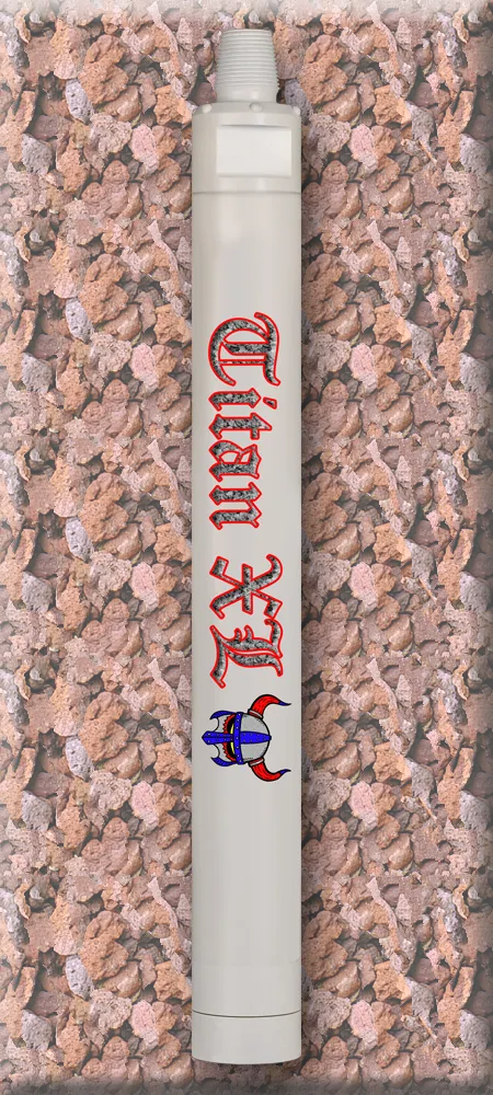 Titan XL DTH Hammer with rock background