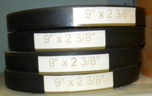 9 X 2 3/8 Wiper Rubber