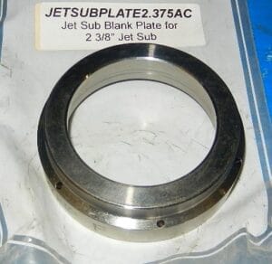 Jet Sub Blank Plate For 2 3/8 Jet Sub